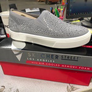 Sketchers Studded Affair Light Grey Womens